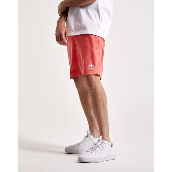 Adidas Adicolor Essentials Trefoil Swim Shorts Men's Gym Pink HE9423 sz XS - Picture 2 of 4